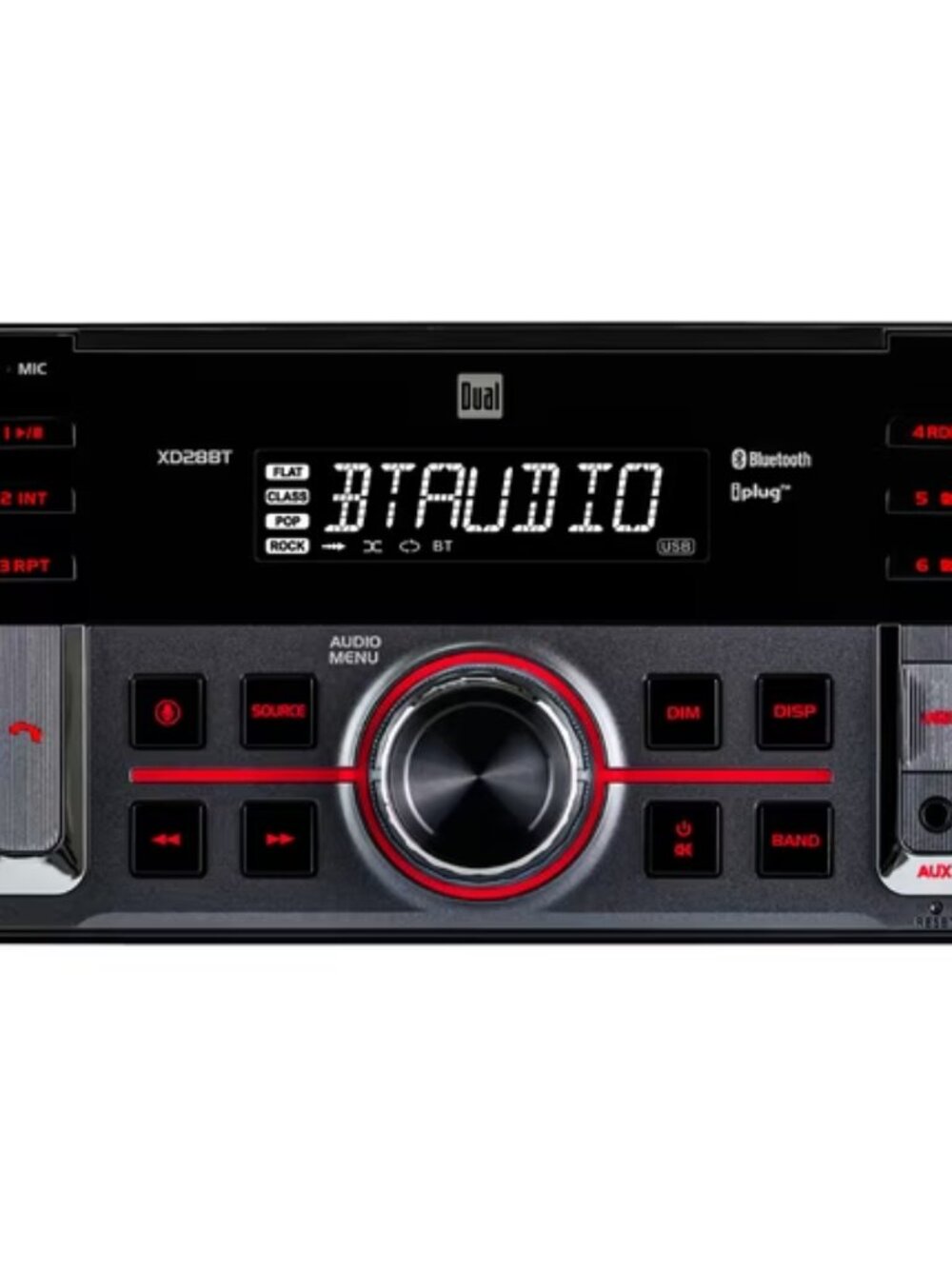 Dual XD28BT Double DIN 200 Watts AM/FM Digital Car Stereo Head Unit
